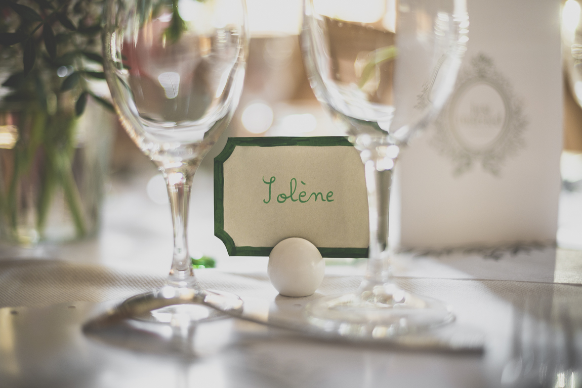 Reportage mariage hiver - décoration de table - Photographe mariage