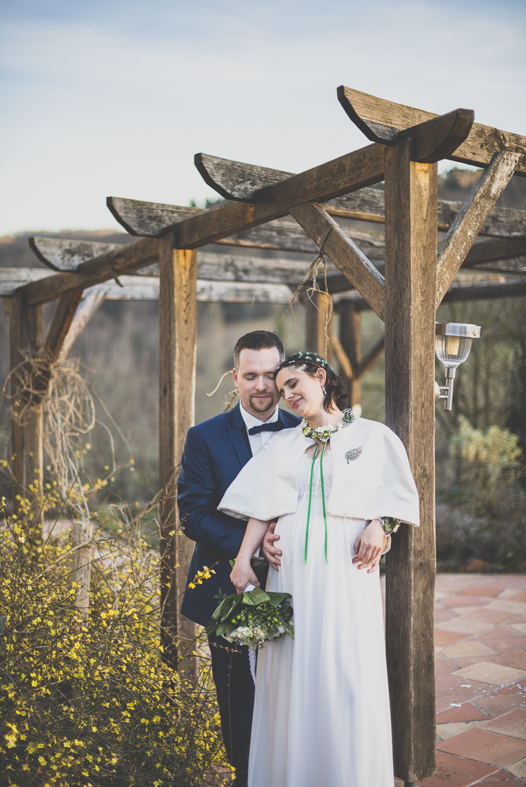 Winter Wedding Photography - portrait of bride and groom - Wedding Photographer