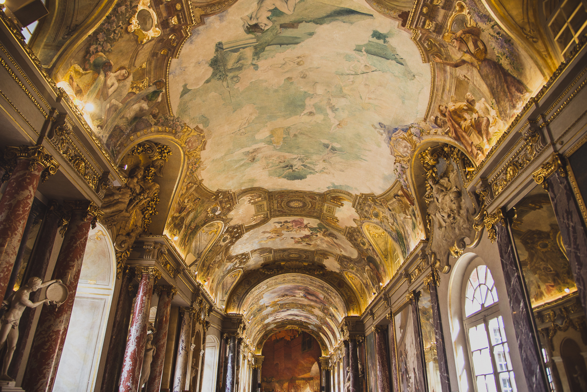 rozimages - photographie de voyage - architecture - grande peinture au plafond - Salle des Illustres, Capitole, Toulouse, France