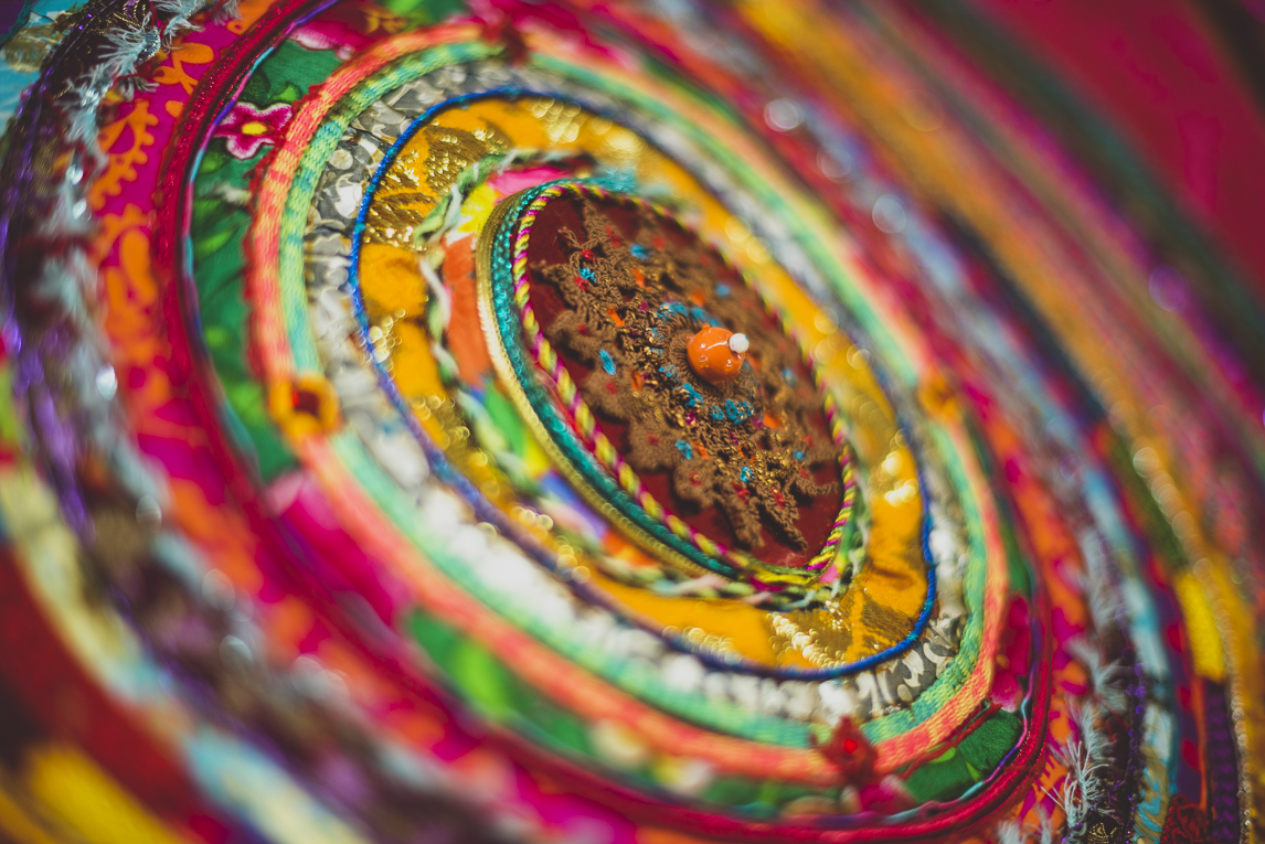 rozimages - Event photography - Salon des Arts et du Feu 2015 - details of coloured embroidery - Martres-Tolosane, France