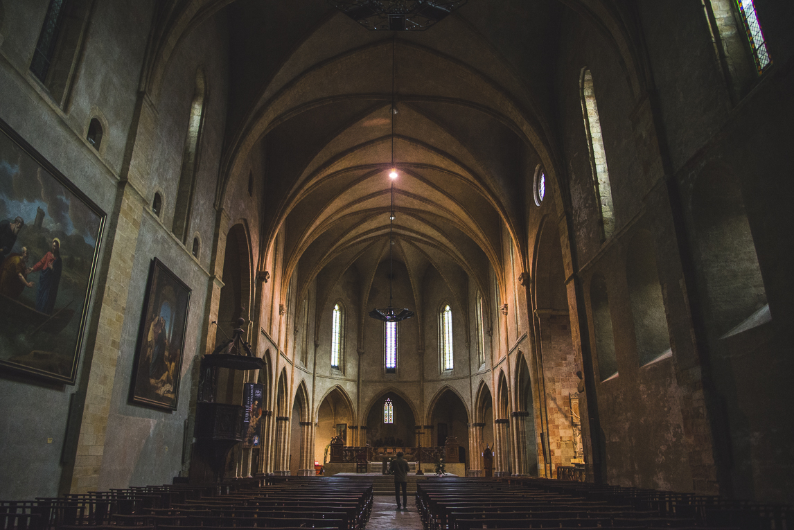 rozimages - travel photography - inside of church - Foix, France