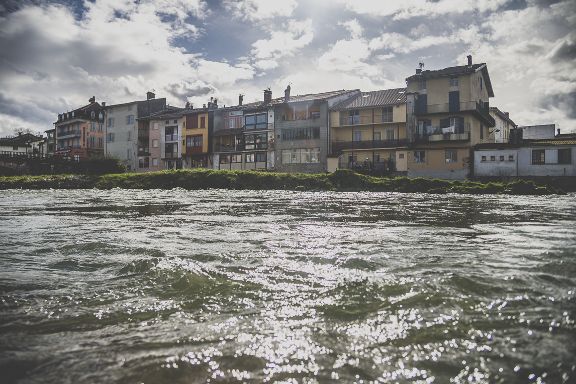 Photo of the French town of Saint-Girons - Buildings and river - Saint-Girons Photographer