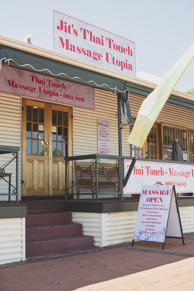 Thai Touch Massage Utopia Broome - Entrée de centre de massage - Photographe pour entreprise