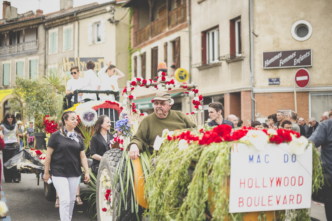 Fête des fleurs Cazères 2016 - char décoré - Photographe évènementiel