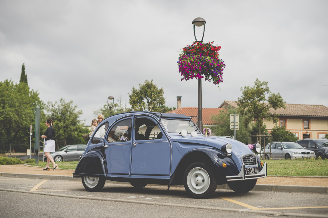 Reportage mariage Toulouse - arrivée de la mariée - Photographe mariage