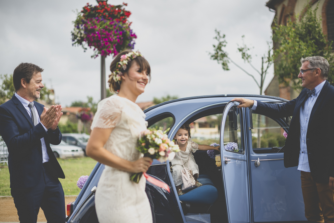Wedding Photography Toulouse - arrival of the bride - Wedding Photographer