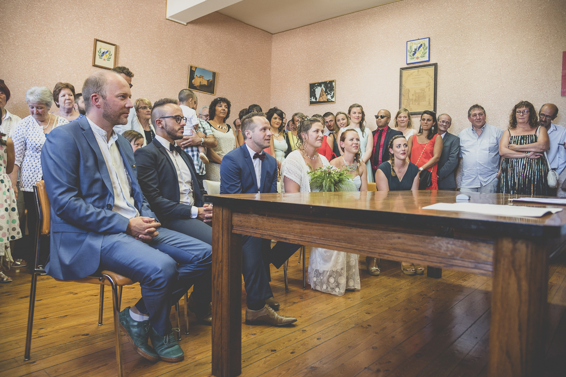 Reportage mariage Sud-Toulousain - cérémonie civile à la mairie - Photographe mariage