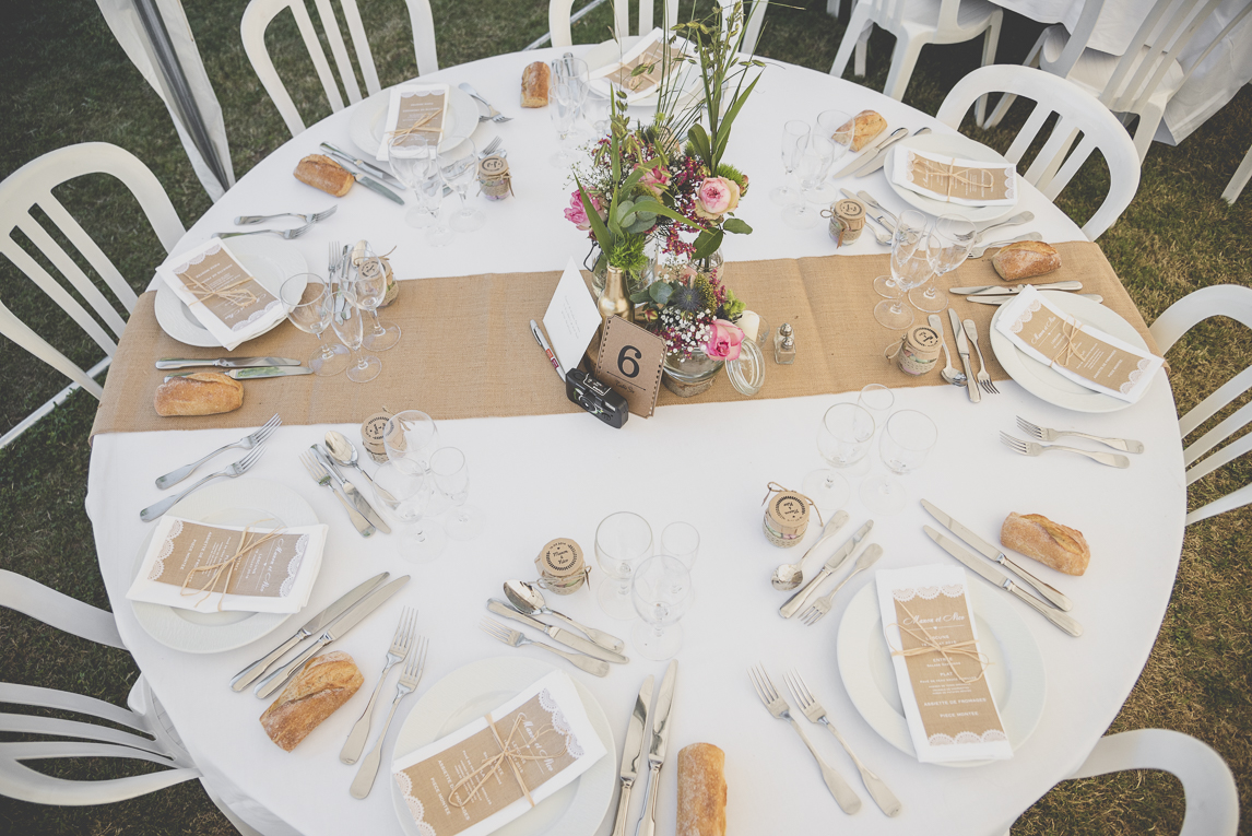 Wedding Photography South West France - table decoration - Wedding Photographer