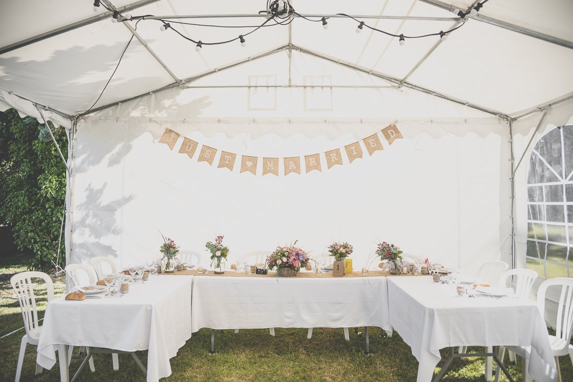 Reportage mariage Sud-Toulousain - table des mariés - Photographe mariage