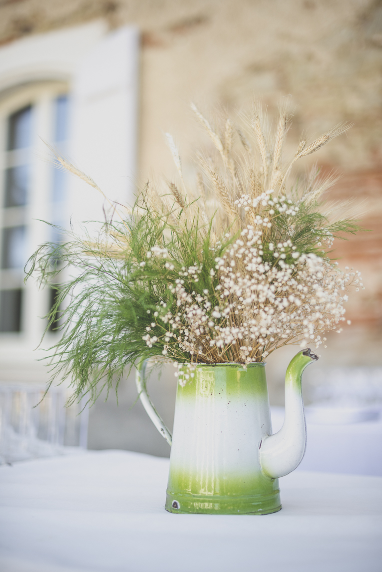 Reportage mariage Sud-Toulousain - décoration de table - Photographe mariage