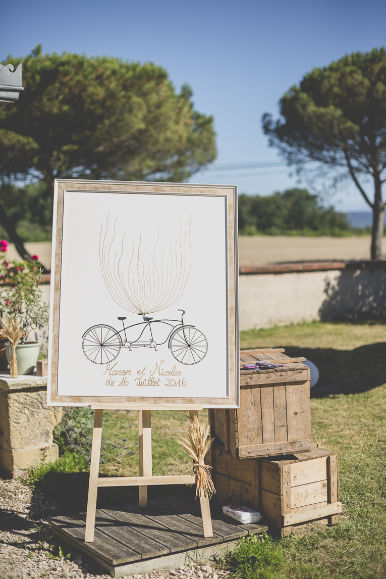 Reportage mariage Sud-Toulousain - toile encadrée pour mariés - Photographe mariage