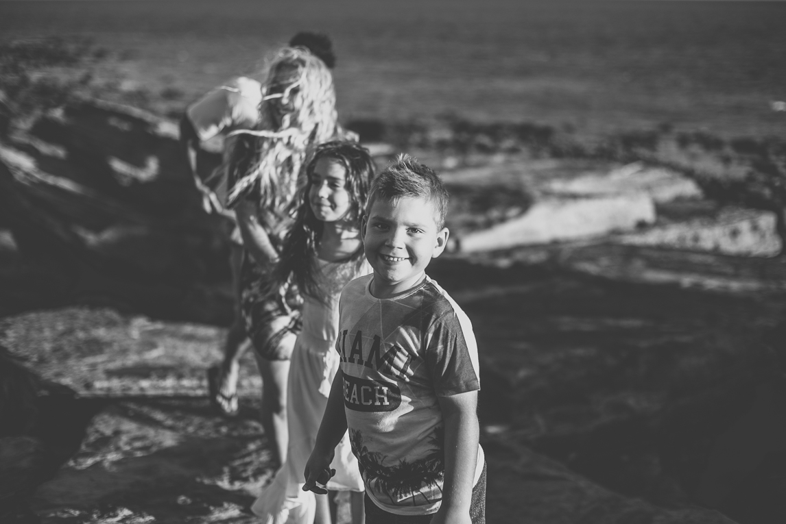 Family photo session - family walking on rocks - Family Photographer