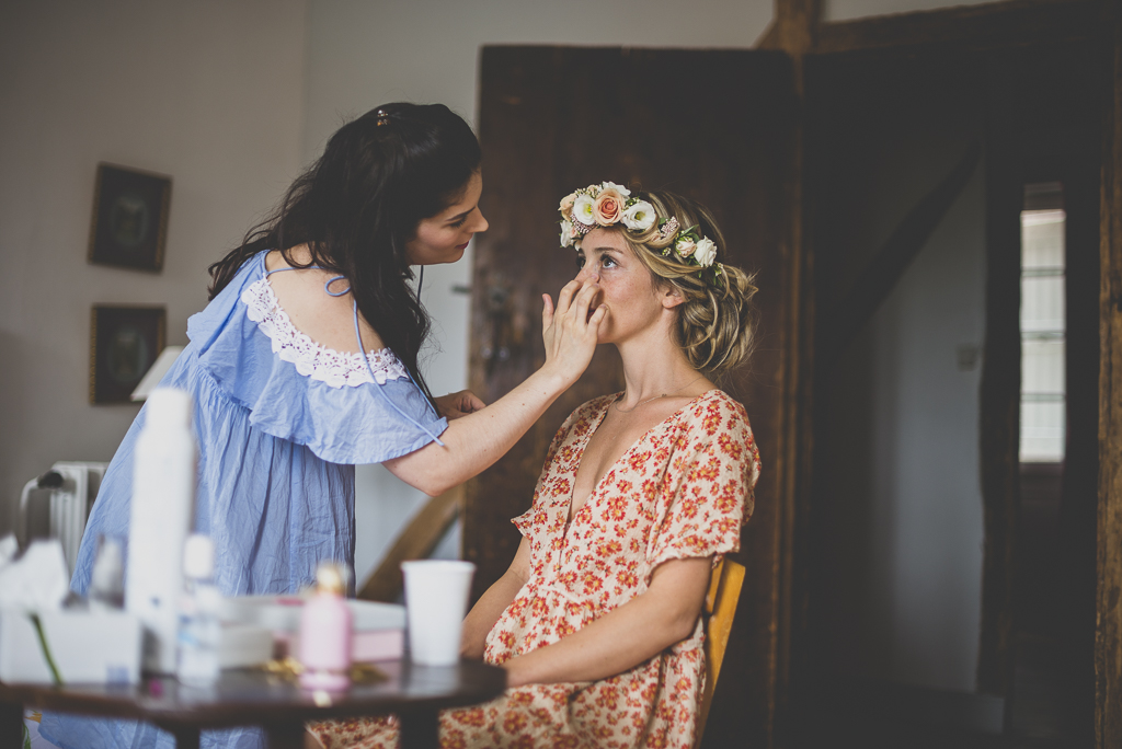 Reportage mariage Toulouse - maquillage de la mariée - Photographe mariage