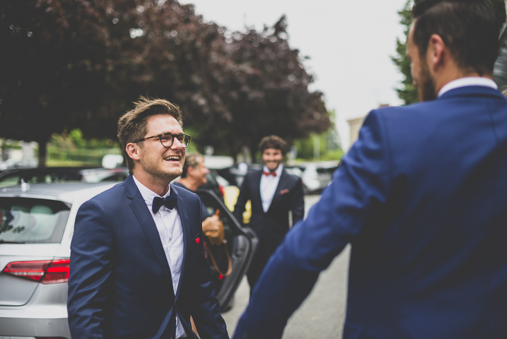 Wedding Photography Toulouse - arrival of groom - Wedding Photographer