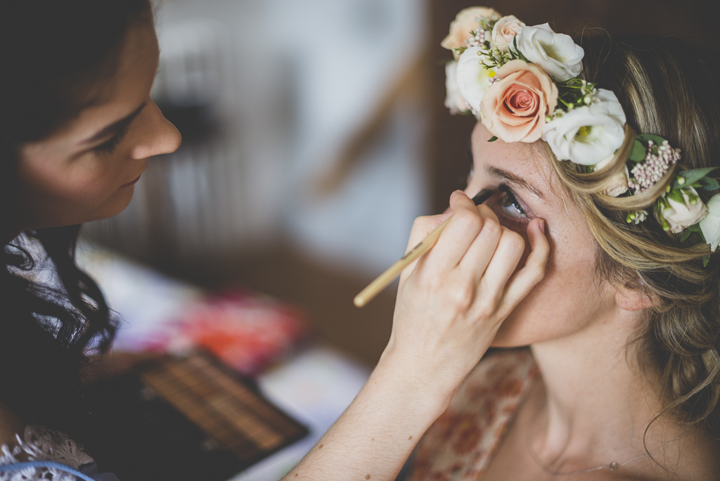 Reportage mariage Toulouse - maquillage de la mariée - Photographe mariage
