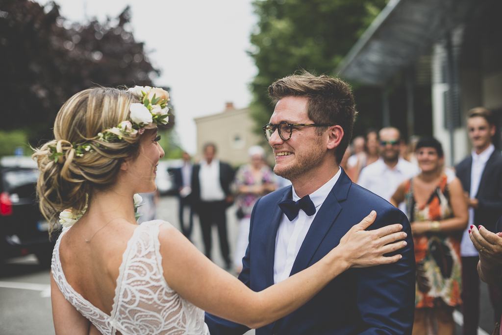 Reportage mariage Toulouse - mariée et marié se retrouvent - Photographe mariage