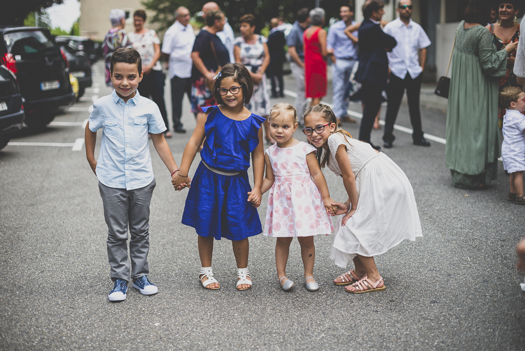 Reportage mariage Toulouse - quatre enfants - Photographe mariage