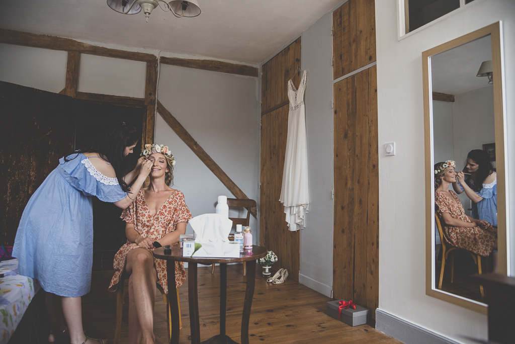 Reportage mariage Toulouse - maquillage de la mariée - Photographe mariage