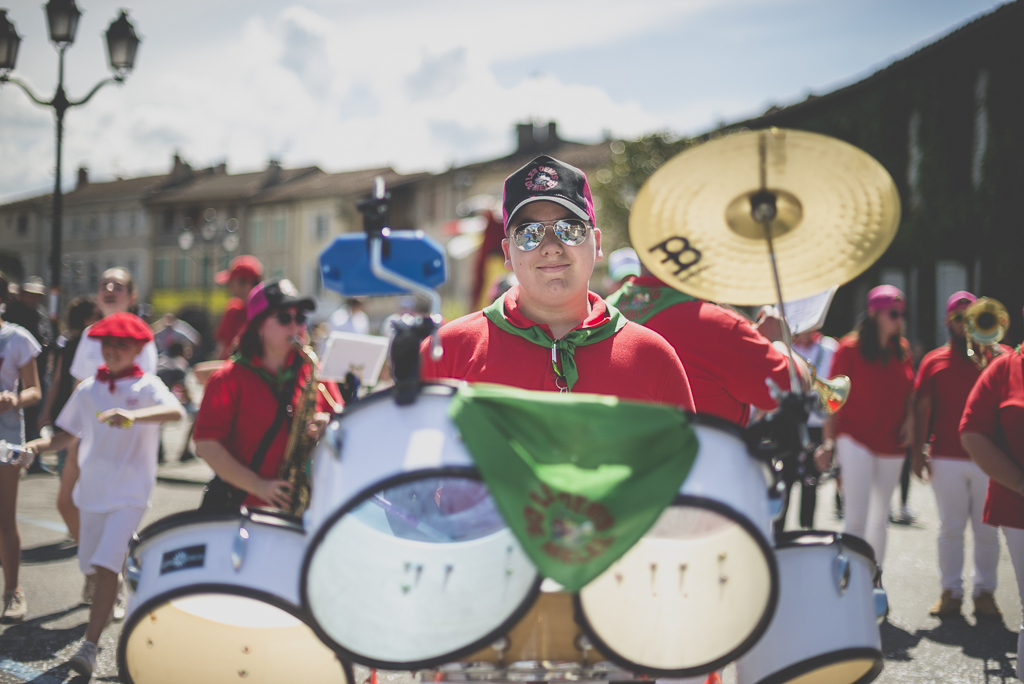 Fete des fleurs Cazeres 2018 - joueur de batterie - Photographe Haute-Garonne