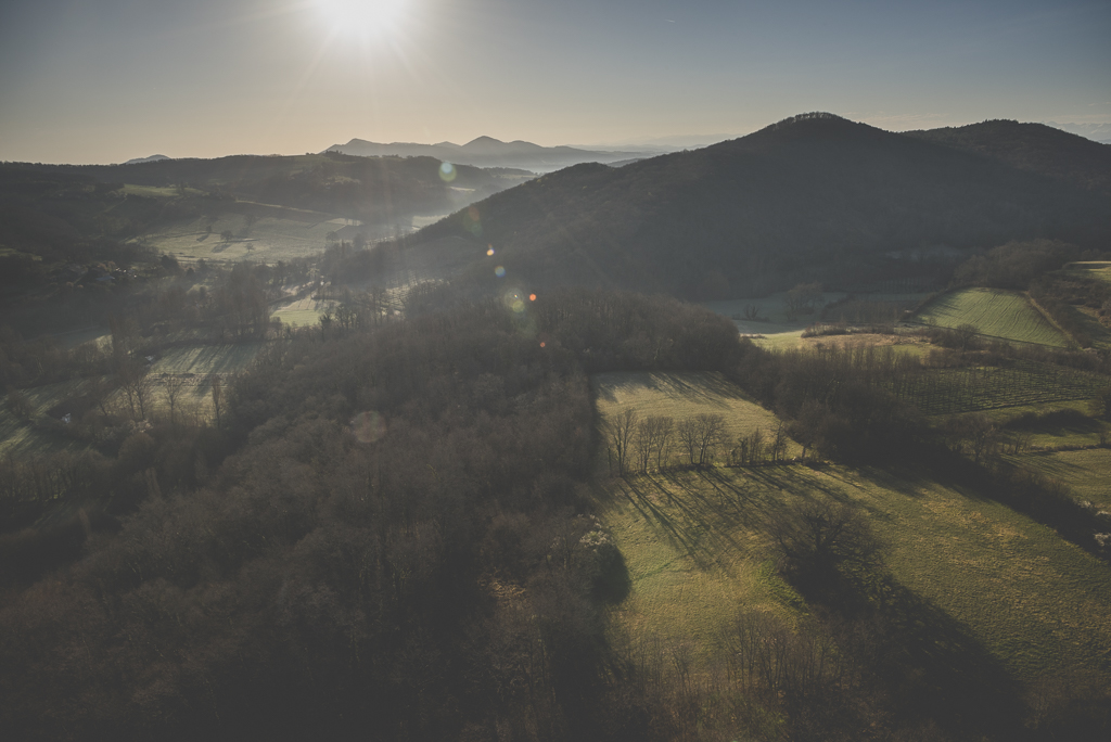 Photos vol montgolfière Haute-Garonne - champs et montagnes - Photographe Toulouse